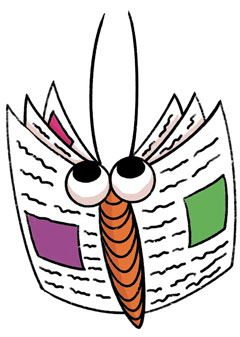 book butterfly
