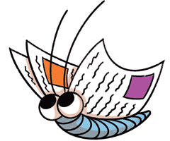 book butterfly