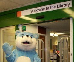 bookstart bear arrives at the library