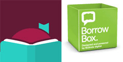 BorrowBox and Libby logos