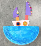 Boat Paper Plate Craft