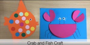 Crab and Fish craft