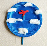 Paper Plate Plane Craft