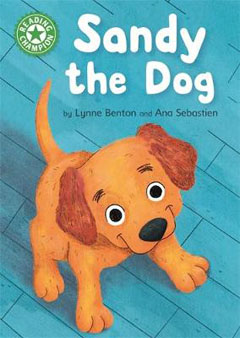 Book cover for Sandy the Dog by Lynne Benton and Ana Sebastien