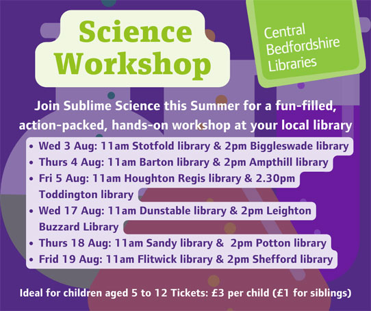 Sublime Science workshops poster