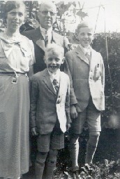 George, his Mum, Dad and younger brother Bill