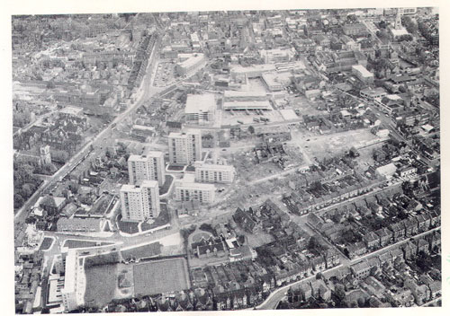 Aerial photo of the Black Tom Area of Bedford