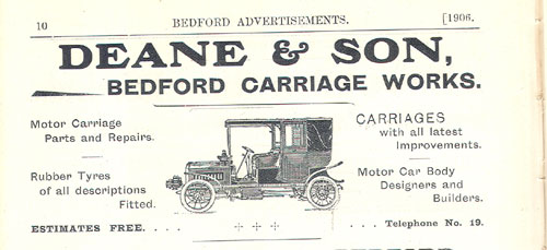 Advert for Deane & Son, 1906