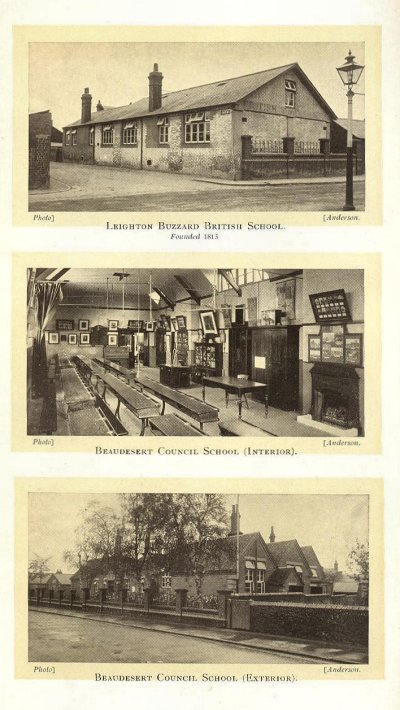 images of the British School Beaudesert interior and Beaudesert Council school