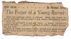 Prayer carried by Robert Brown