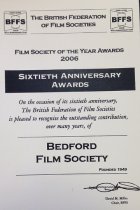 Bedford Film Society, Film Society of the Year Award 2006