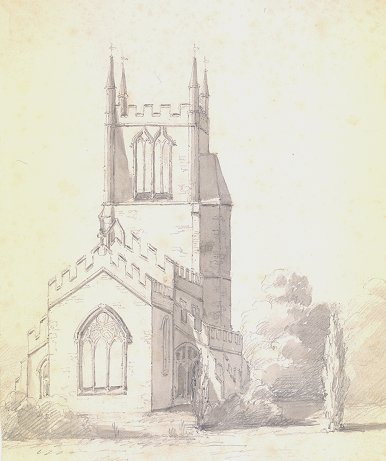 Sketch of St. John the Baptist by A.M. Cust