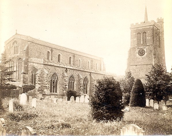 Elstow Church and Tower, c.1882