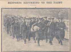 Bedfords returning to the Front
