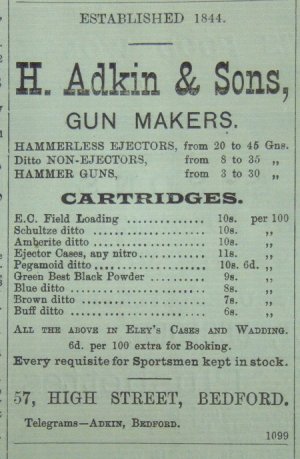 Adkin and Sons Advertisement