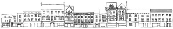 Drawing of Bedford High Street