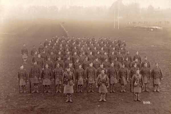 F Company, 4th Seaforth Highlanders, Bedford Grammar School playing fields