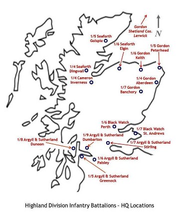 Highland Division infantry battalions