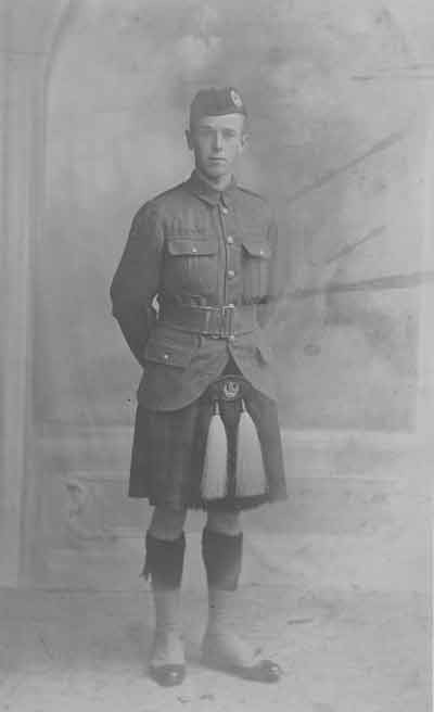 An unnamed member of the 4th Cameron Highlanders