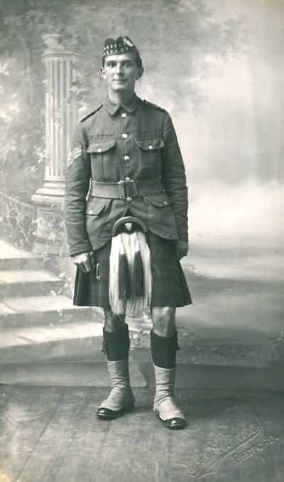 Sergeant H Brooks, Gordon Highlanders 