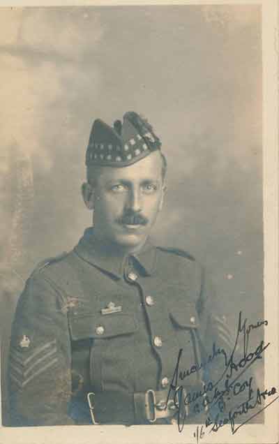 Company Quartermaster Sergeant (CQMS) James Hood, 'B' Company, 1/6th Seaforth Highlanders