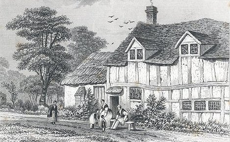 Print of John Bunyan's Cottage