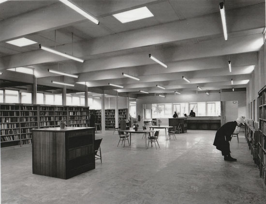 Interior of Kempston Library 1960