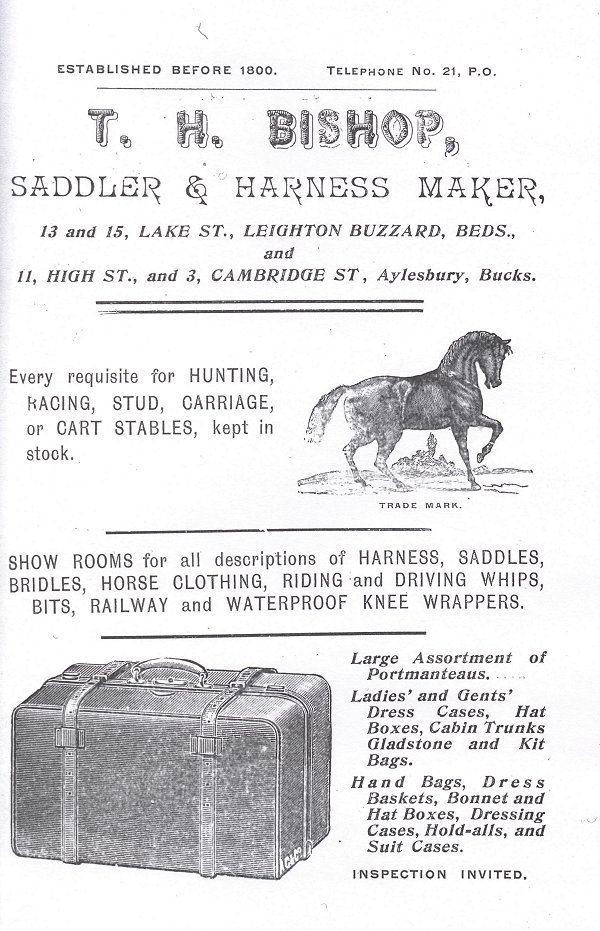 Shop advert 5 from 'Leighton Buzzard past and present', 1905