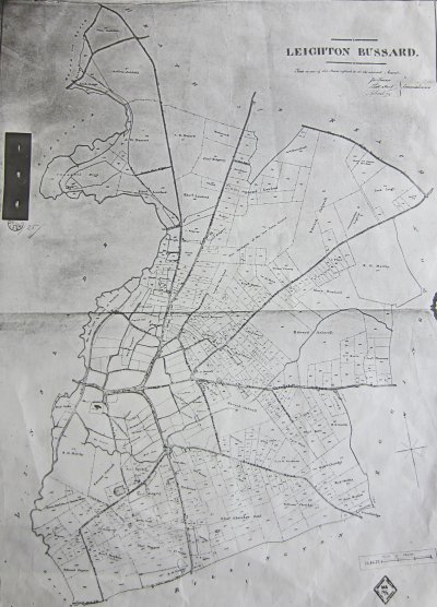 1848 field system map of Leighton Buzzard
