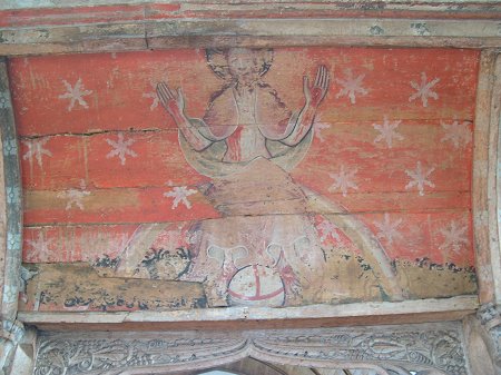 Painting on chancel screen