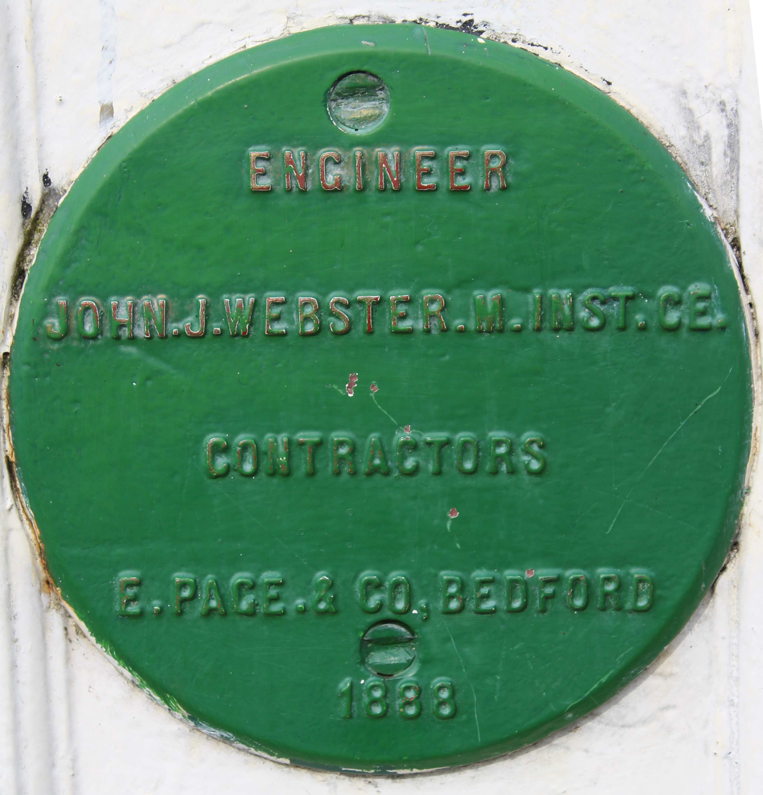 Suspension Bridge opening engineers commemorative plaque