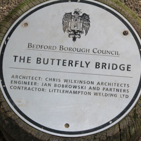 Butterfly Bridge commemorative plaque