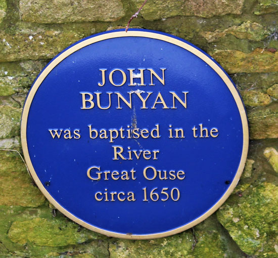 John Bunyan Commemorative Plaque - Baptism site