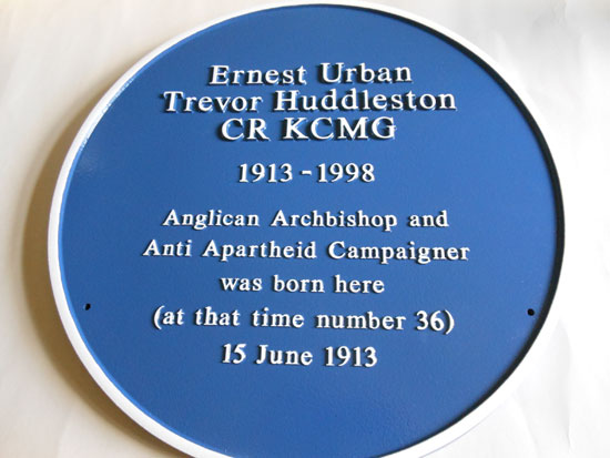 Trevor Huddleston Commemorative Plaque