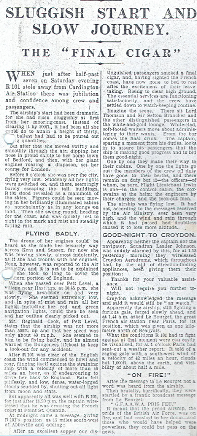 Daily Mail 6th October 1930