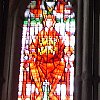 stained glass window of King Edward