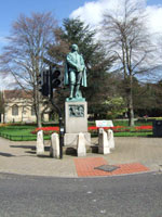 John Bunyan statue in location