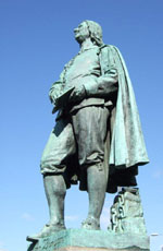 John Bunyan Statue - Side view