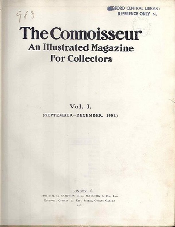 The Connoisseur, title page