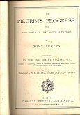 Title page from the Pilgrim's Progress, from an edition of c1850