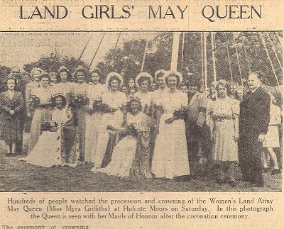 Myra Griffiths, May Queen, 1945