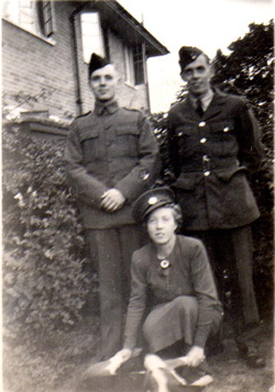 Florence Brasier with Bert and Cyril (members of the family)