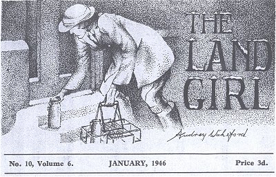 Cover heading from 'The Land Girl', January 1946