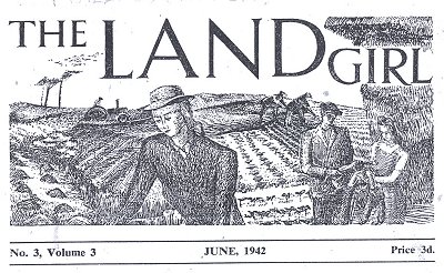 Cover drawing from The Land Girl