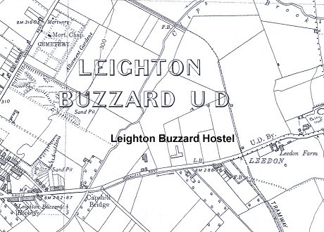 Location of Leighton Buzzard hostel