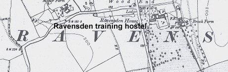 Location of Ravensden training hostel