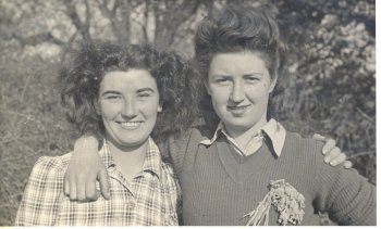 Margaret Conlin and Trixie Saunders, Milton Ernest Hostel.