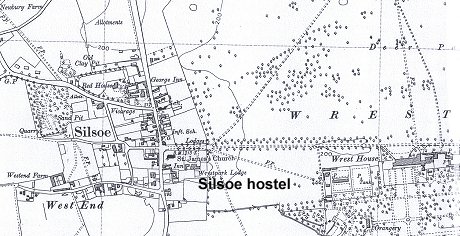 Location of Silsoe hostel