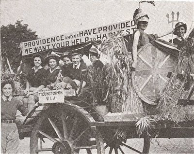 Farm Sunday procession with Toddington Land Girls