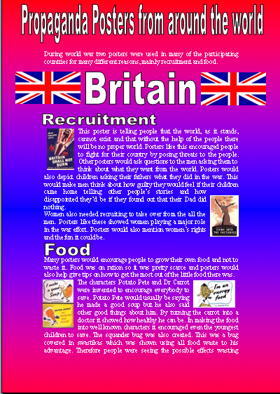 British propaganda poster 